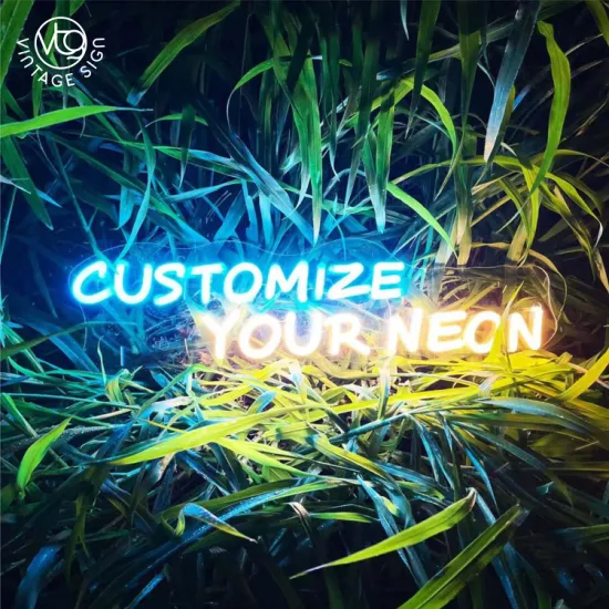 Atacado China Fábrica Dropshipping Placa Acrílica Personalizada Luz Personalizada Nome Carta Presente Flex LED Sinal Neon Personalizado