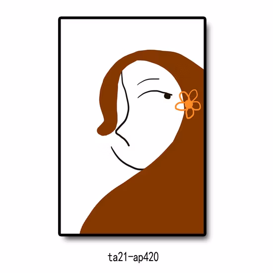 Ilustrações de Moda Arte Moderna Contemporânea Cênica emoldurada Arte de Parede de Lona para Decoração de Quarto Feminino